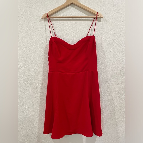 Abercrombie & Fitch Red Sweetheart Mini Valentine’s Day Dress Size Large - Picture 2 of 6